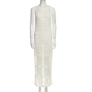 ALC white crochet maxi dress